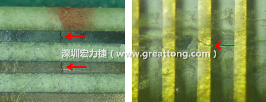 如果擔(dān)心這個方法可能對弄斷銅箔線路，也可以試著將銅箔線路旁沒有銅箔的位置切開，然后試著撕開剝離外層護(hù)膜(cover film)，達(dá)到相同的目的